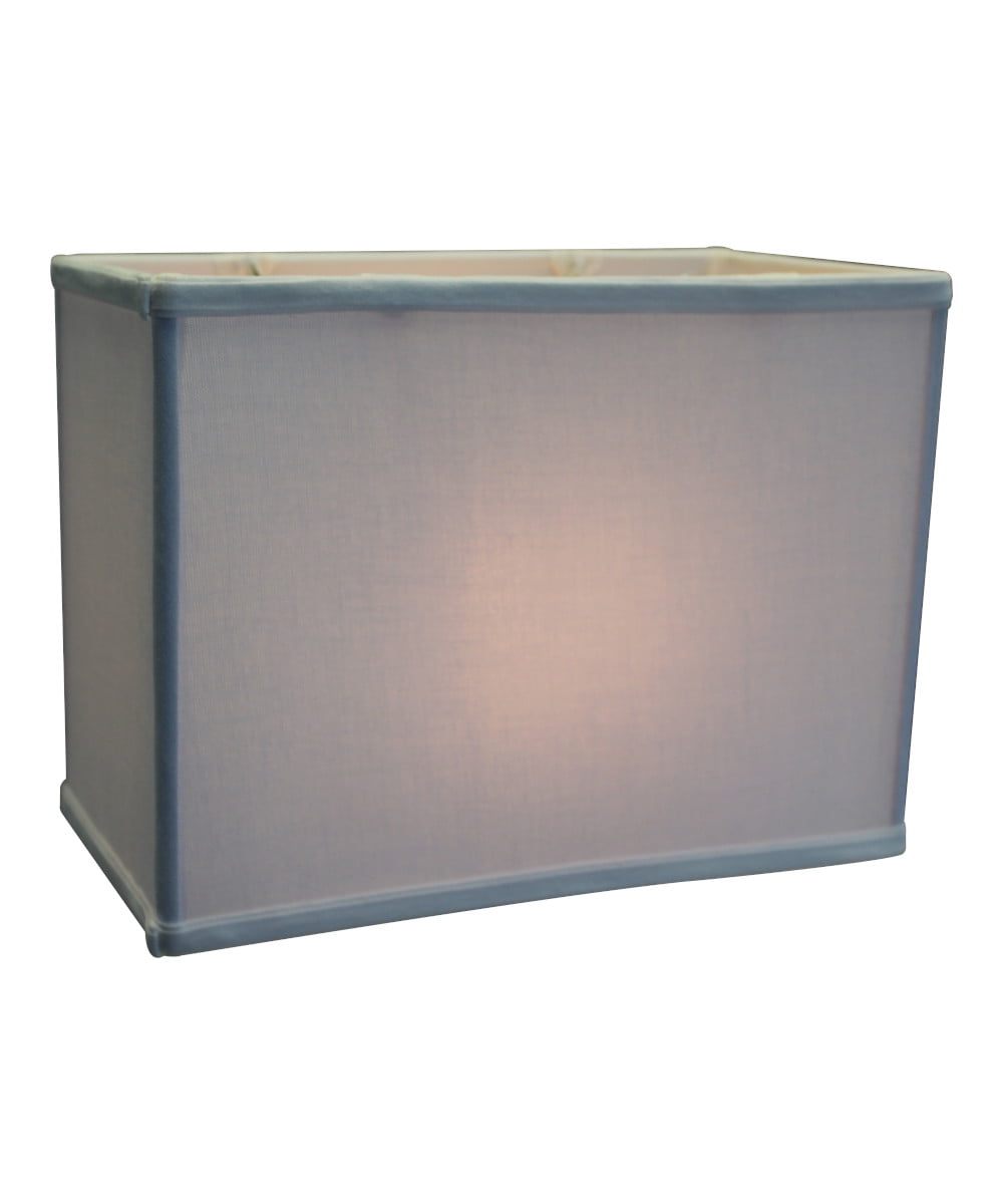 Home Concept Contemporary White Linen Rectangular Drum Lamp Shade for Adult