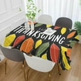 thumbnail image 4 of SKYSONIC 54"X54" Square Tablecloth with Happy Thanksgiving Prints, Anti-Wrinkle and Smooth Table Cloth for Kitchen/Home Wedding Decoration, 4 of 7