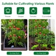 thumbnail image 3 of Spaco 4 Pack Garden Trellis for Climbing Plants for Flower Vegetable, Green Plant Support for Tomato, Flower Outdoor, 3 of 11