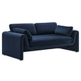 thumbnail image 2 of Modway Waverly Performance Velvet Sofa in Midnight Blue, 2 of 9