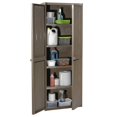 thumbnail image 2 of vidaXL Armoire de Rangement de Jardin Marron 65x45x172 cm Aspect Bois, 2 of 5