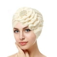 thumbnail image 2 of Certgust Head Scarf for Women Under$10 Headwrap for Women Chemo Hat Cancer Turban Hair Loss Cap Soft Crinkle Long Scarf Side Applique Color, 2 of 3