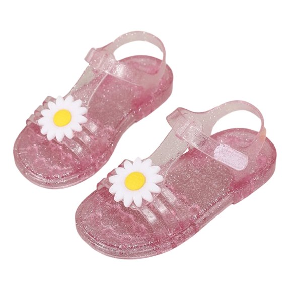 Fisherman Jelly Sandal for Toddlers Girl's Open Toe Waterproof Summer Beach Dress Shoes for All Day Wear Pink 8.5 Toddler