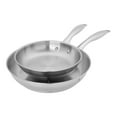 thumbnail image 1 of HENCKELS Aragon 2 Piece Stainless Steel Fry Pan Set, 1 of 4