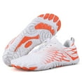 thumbnail image 4 of Zapatos acuáticos unisex antideslizantes para hombre y mujer (36 Blanco Naranja), 4 of 9