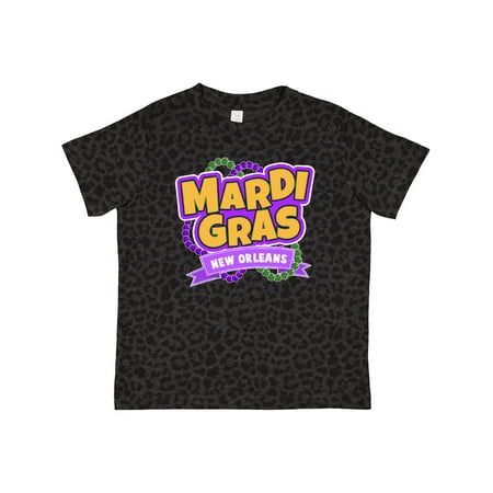 

Inktastic Mardi Gras New Orleans with Beads Gift Toddler Boy or Toddler Girl T-Shirt
