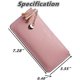 thumbnail image 2 of Bolso de herramientas para mujer, bolso de mano brillante y dulce de Pu, bolso tipo cartera largo ultrafino (rosa), Fsus0074, 2 of 5
