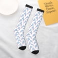 thumbnail image 4 of Daiia Sports Socks Cute Poodle Dog Printed Novelty Crew Socks for Men Women Knee High Socks Cotton Socks Soft & Breathable Support Unisex Socks, 4 of 9