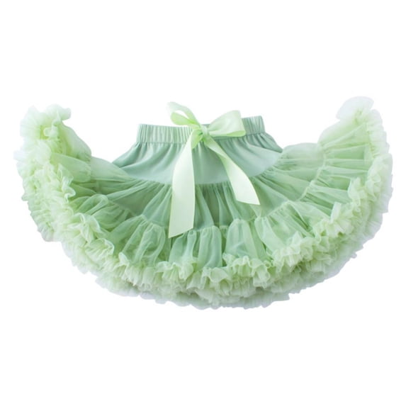 0-9T Toddler Baby Kids Girls Fluffy Tulle Pleated Tutu Skirt Princess Ballet Dance Dress Tiered Dresses