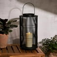 thumbnail image 2 of LampLust Outdoor Lantern Decorative Outdoor Patio Decor, 16 Inch Candle Lantern, Black Metal, Outdoor Lanterns for Patio Waterproof, Battery Included, Modern Farmhouse Front Porch Decor, 2 of 4