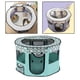 thumbnail image 4 of Corralito plegable para perros, corralito portátil para mascotas, perros , , con cubierta de malla extraíble, tapa con cremallera, Verde M Yinane Perros Gatos Play Pen, 4 of 8