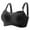 Black, variant on Lixiuxyad Back Closure Sports Bras for Women Comfortable Seamless Full Coverage Bra For Women Wireless Bras With Soft Support Regular And Plus Size