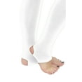 thumbnail image 3 of Vivian's Fashions Long Leggings - Cotton/Stirrup, Misses Size (White, 3X), 3 of 3