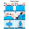 thumbnail image 4 of Bolsa impermeable HEETA de 10 litros para viajes, natación y paseos en barco, azul, 4 of 8