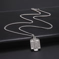 thumbnail image 3 of TEAMER Jewish Torah Scroll Ten Commandments Hebrew Pendant Necklace Bible Witchy Charms, 3 of 4
