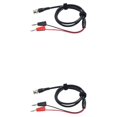 thumbnail image 2 of Destyer 4mm Oscilloscope PVC Test Line Replacement Portable BNC to Banana Plug Cable Tester Cord Upgrade Repair Accessory 2Set, 2 of 6