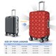 thumbnail image 4 of Fotbe Red White Snowflakes Funda Protectora para Equipaje, Antirrayones y Resistente a la Suciedad, Compatible con Maletas de 18 a 32 Pulgadas-Large, 4 of 7