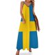 thumbnail image 1 of Vestido sin mangas con la bandera de Suecia, vestidos de cumpleaños para mujeres, vestidos de dama para ocasiones especiales, 1 of 7