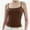 Brown, variant on Stretch Camisole Tank Tops for Women - Spaghetti Strap Undershirt Cami Fits Women