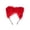 A010- Red, variant on Purple Fluffy Cat Ears Headband 7 Inch, Halloween Accessory for Student, Cute Kitten Dress Up Outfit Addition, for Halloween Party, and Themed Event, Purple, 1 Pack