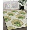 thumbnail image 2 of Ahgly Company Indoor Round Patterned Dark Green Novelty Area Rugs, 3' Round, 2 of 6