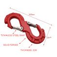 thumbnail image 4 of 2X Red S-Shape Quick Shackle Trailer Winch Hook Car JK Offroad Towing Recovery Kits Winch Trailer Shackle, 4 of 5
