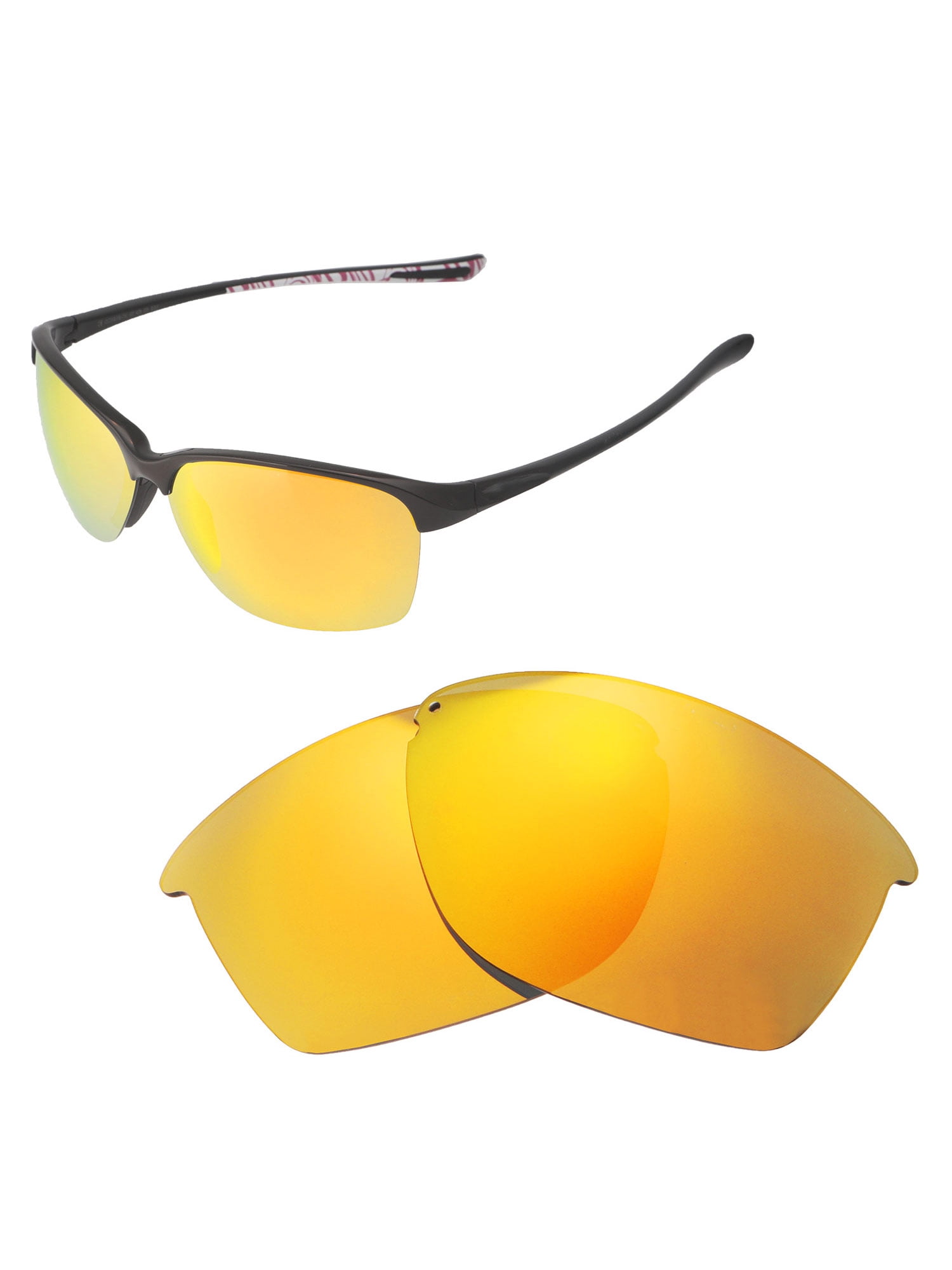 Walleva 24K Gold Polarized Replacement Lenses for Oakley Unstoppable