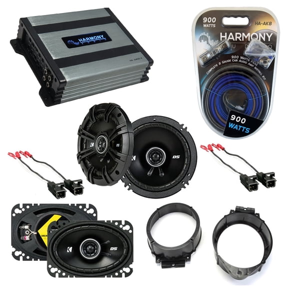 Fits GMC Sonoma 1998-2004 Speaker Replacement Kicker DSC65 DSC46 & HA-A400.4 Amp