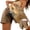 Beige, variant on Casual Shorts for Men Women 2026 Summer Funny Novelty Cute Dog Printed Elastic Waist Lounge Shorts with Pockets