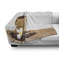 thumbnail image 3 of Coffee Soft Flannel Fleece Throw Blanket, Photo of Beans in a Burlap Sack with a Flower and a Wooden Spoon, Cozy Plush for Indoor and Outdoor Use, 60" x 80", Almond Brown, by Ambesonne, 3 of 6