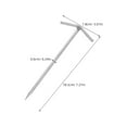 thumbnail image 6 of LOLIPPYY 4-Pack Stainless Steel Tent Stakes Extra for Enhanced Stability and Wind Resistance Outdoor Ground Anchors, 6 of 8