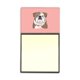 thumbnail image 1 of "Caroline's Treasures Checkerboard Pink English Bulldog Soporte para notas adhesivas recargables o dispensador de notas Postit, 3.25 por 5.5", Multicolor " Caroline's Treasures BB1219SN, 1 of 1