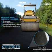 Super Geotextile 4, 6, 8 oz Non Woven Fabric for Landscaping, French Drains, Erosion Control