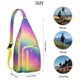 thumbnail image 3 of Designer Sling Backpack - High Fashion Artistic Pattern Shoulder Bag, Lightweight for Travel & Shopping, 3 of 4