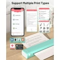 thumbnail image 5 of Thermal Portable Bluetooth Tattoo Stencil-Printer - Compact Inkless Printer for Phone & Laptop, Portable Printers Wireless for Travel, Home Use, Vehicles, Office, School, Support 8.5" X 11" US Letter, 5 of 5