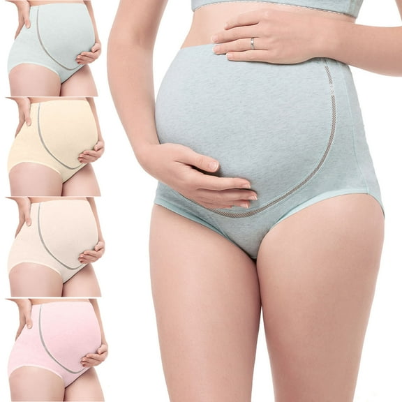 Tejiojio Maternity/Labor/Nursing Clothing Clearance Women High Waist Pregnant Woman Underwear Adjustable Elasticity Maternity Pantie