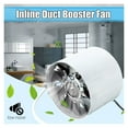 thumbnail image 5 of Duct Booster Vent Fan Air Exhaust Home Blower Grow Metal 4 Inch Inline Ducting Fans Exhausting Kitchen Ventilation ,Dual Power Supply, 5 of 5