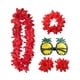 thumbnail image 2 of Conjunto de Traje hawaiano Tropical Hugo para mujer vestido elegante rojo, 2 of 10
