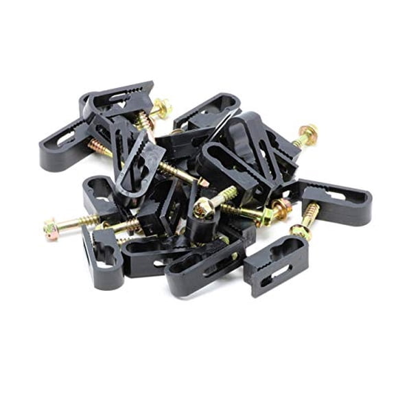 EL CIMPLE CO - Clips para Cable Coaxial Doble, Gemelo o Siamés, Cat6,