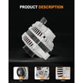thumbnail image 4 of Alternador ASAPE para Chrysler PT Cruiser 2.4L 2006-2010 100A, 4 of 7