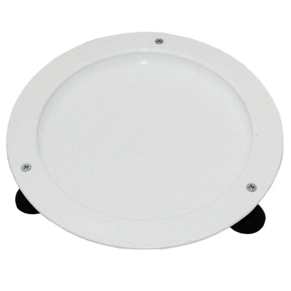 Plate with Curved Inner Lip and Suction Cup Feet