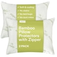 thumbnail image 1 of Protectores de almohada Niagara Cloud Like, tamaño estándar, color verde, paquete de 2, 1 of 7