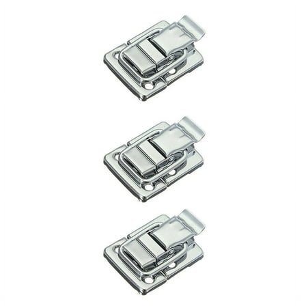 6X Metal Snap Suitcase Suitcase Lock 30X43mm Silver