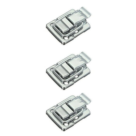 6X Metal Snap Suitcase Suitcase Lock 30X43mm Silver