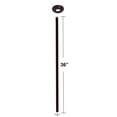 thumbnail image 5 of Westbrass D3636A-12 1/2" IPS x 36" Round Ceiling Mount Shower Arm with Flange, Oil Rubbed Bronze, 5 of 8