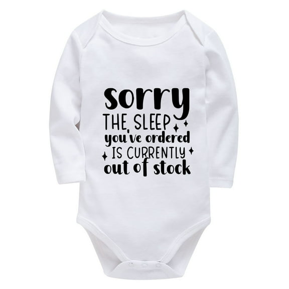 Sorry The Sleep You've Ordered Is Currently Out of Stock Coming Home Outfit for Baby Boy Long Sleeve Baby Boy One Piece Outf