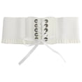 thumbnail image 2 of Kripyery Waist Band Elastic Super-wide Women Lace Design Retro Waist Belt for Holiday, 2 of 8