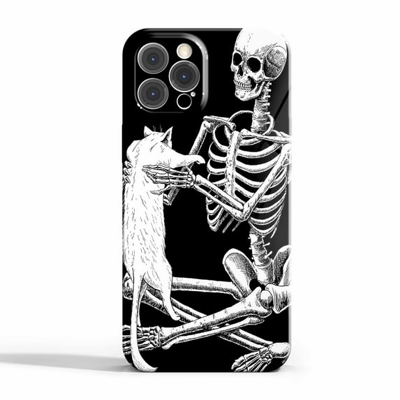 catskull Case Compatible with iPhone 13 Pro Max,Aesthetic Art Design Full Cover Protective Case