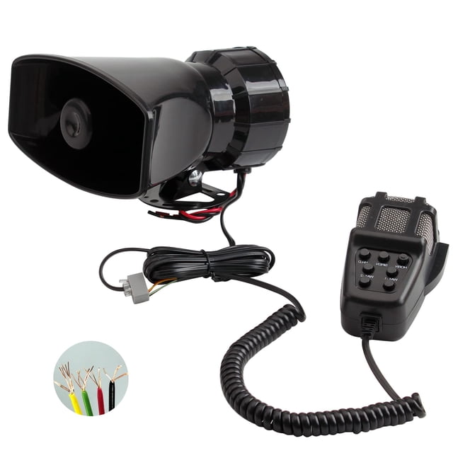 Alarma, sirena, altavoz PA, sistema de micrófono BANHAO, 100 W, 12 V