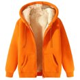 thumbnail image 2 of yillto Fleece Coat for Women Thick Warm Sherpa Fuzzy Lined Hoodie Zip up Sweatshirts Coat with Pockets, 2 of 6
